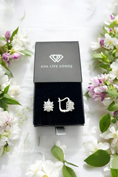 ADA LİFE GÜMÜŞ 925 Ayar Gümüş Kare Model Kadın  Küpe