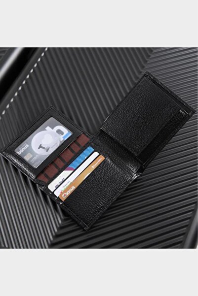 William Polo Ανδρική θήκη κάρτας & πορτοφόλι από γνήσιο δέρμα μαύρο από Williampolo İtaly Exclusive Design