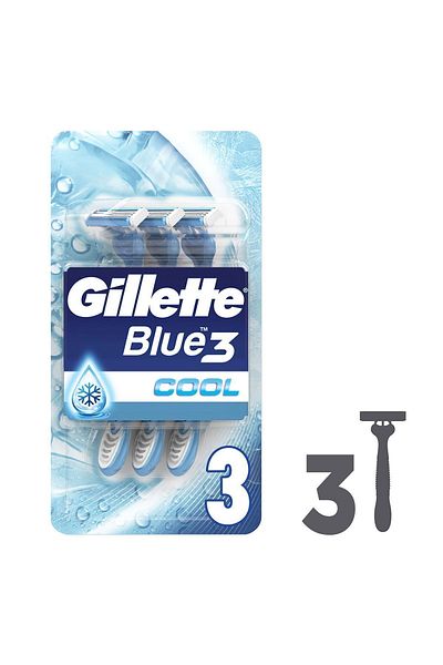 Gillette Blue3 Cool Disposable Shaving Blade Set of 3