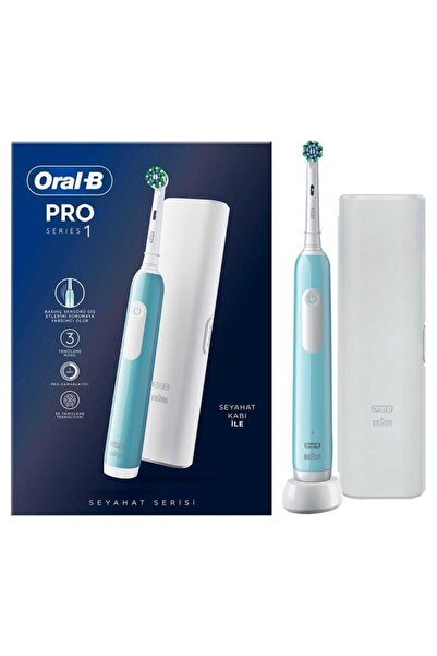 Oral-B Pro Series 1 Şarjlı Diş Fırçası Mavi Seyahat Kabı