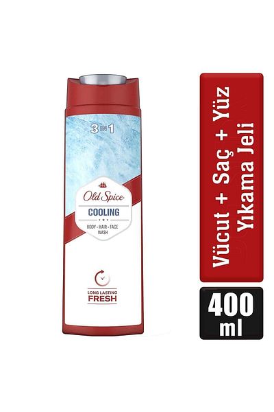 Old Spice 400 ml Shower Gel and Shampoo - Cooling