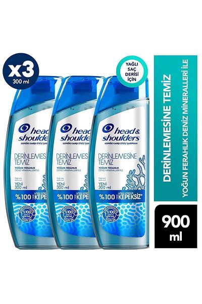 Head&Shoulders Clean Scalp Detox 300 ml X 3 - Deeply