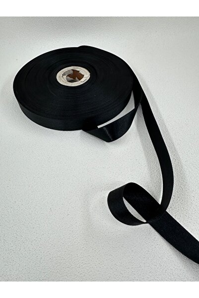paşateks since 1995 şekil Panglică din satin 2 cm 5 metri-negru