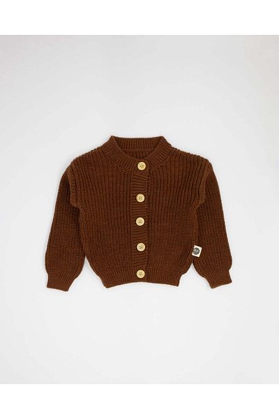 rg kidsstore Crew Neck Unisex Baby Knitwear Cardigan - Buttoned