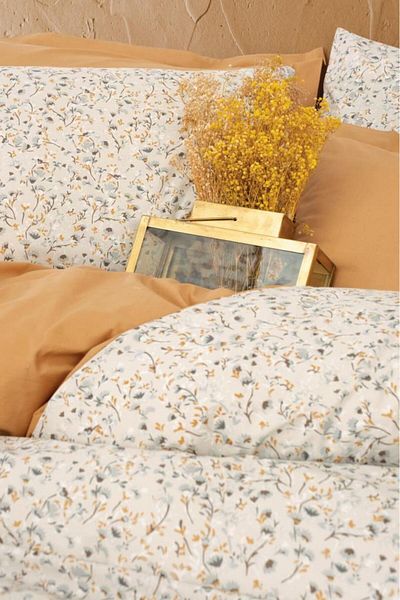 nuit dose Petite Double Duvet Cover Set Posy Beige