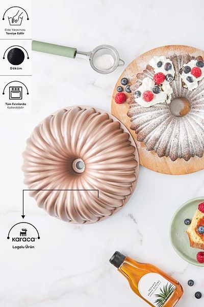 Karaca Φόρμα για κέικ Cake Pro σε φέτες Rosegold Casting