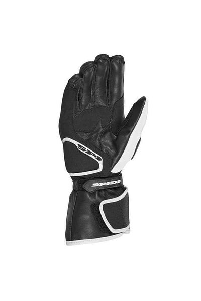 Spidi Str-6 Leather Gloves Black White