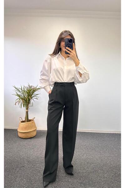 e butiğim Lüx Kalite Siyah Palazzo Pantolon