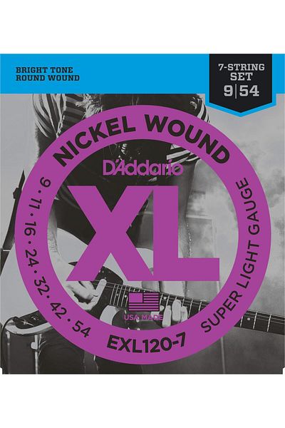 Daddario Exl120-7 Electric Guitar String (9-54)