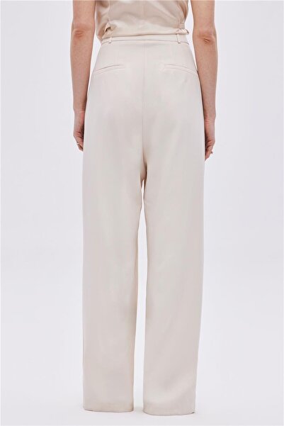 SHERIN Stone Double Pleated Wide Leg Trousers