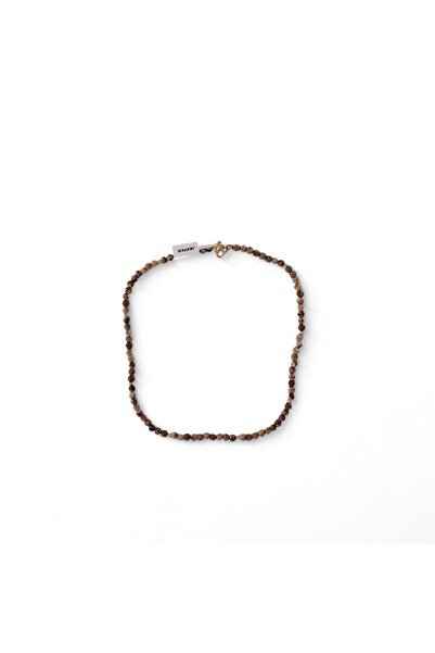 Hedea قلادة ميلودي جاسبر من الحجر الطبيعي