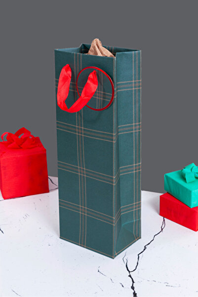 Sarkap Home Özel Tasarım Yeşil Hediyelik Karton Çanta