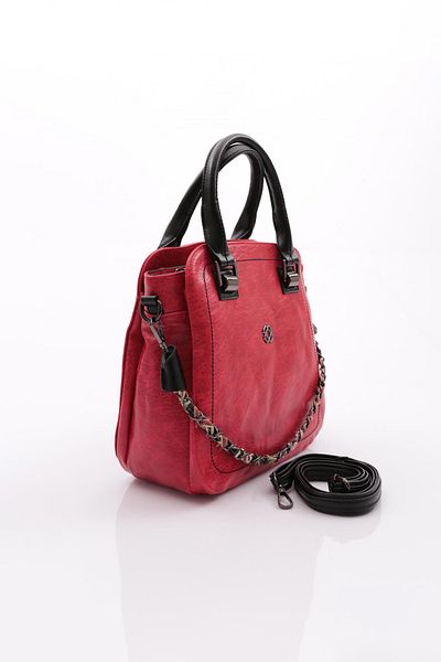 DGN Women's Chain Bag Red Black 7353437