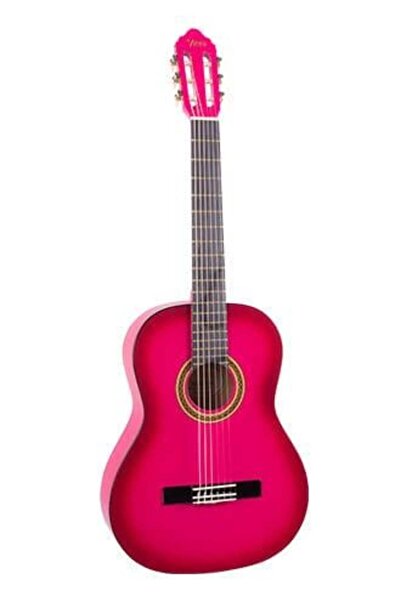VALENCIA VC102TPKS Klasik Gitar Sap Çelikli 1/2 Pembe Sunburst