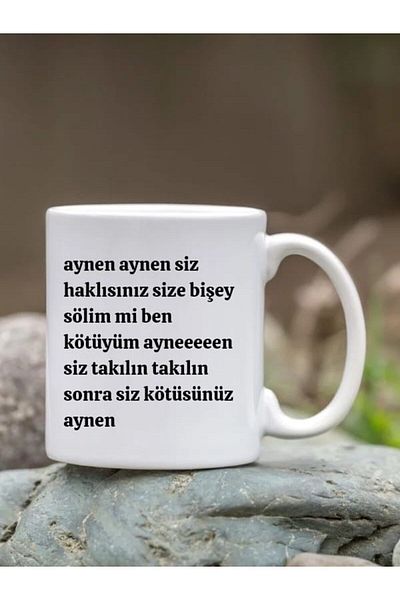 IŞILAY REKLAM كوب مطبوع عليه عبارة "أنا سيء"