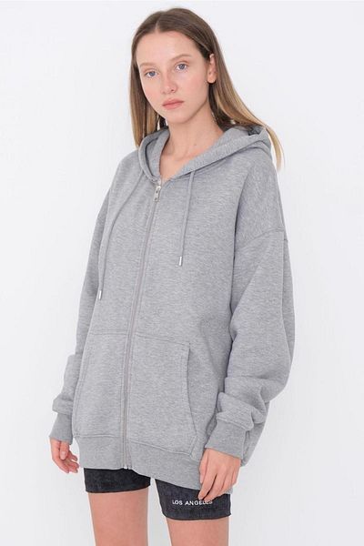 AYD Φούτερ με κουκούλα Unisex Oversize Basic 3 Thread Raster 1ο Ποιοτικό χοντρό ύφασμα
