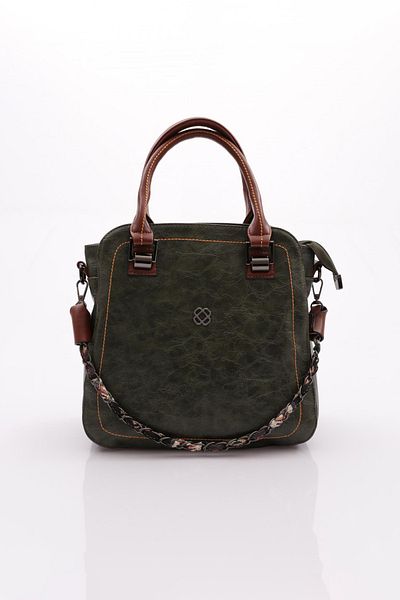 DGN Green Tan with Chain - 7353437   Number Women Bag
