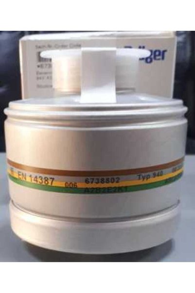 Drager X-plore RD40 6738802 A2B2E2K1 Gaz Filtresi (50 ADET)