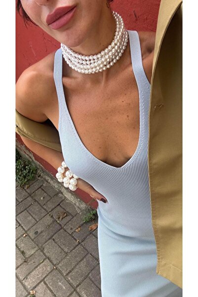 popcouturetr Klasik İnci Choker & Kolye