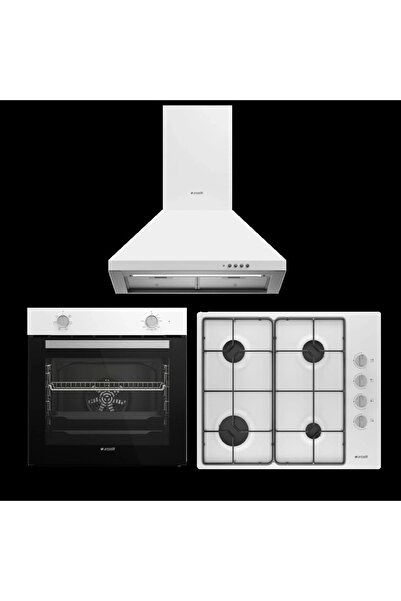 Arçelik Klasik Beyaz (afm 130 B - Omd D 611 Eb - P 27 Yb) Metal Ankastre Set