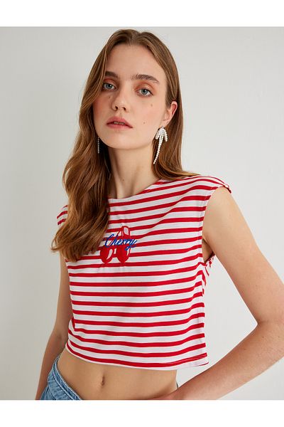 Koton Tuba Unusal - Cherry Printed T-Shirt