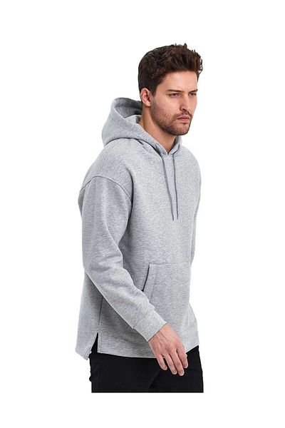 Adams Ανδρικό φούτερ με κουκούλα Oversize Kangaroo Pocket Raster 3 Thread