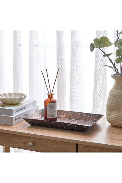 Home Box Splendid Metal Decorative Rectangle Plate - 32x22x4 cm