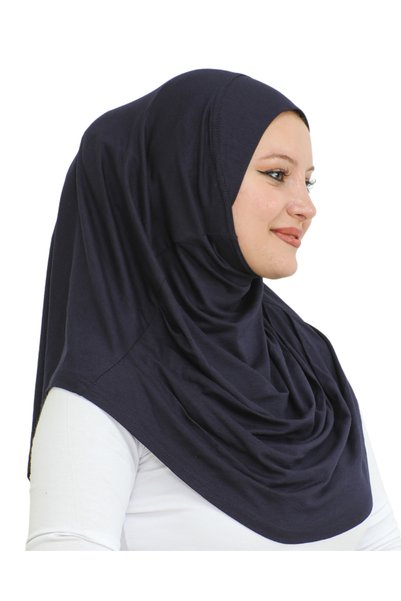 Modish Group Ready to Wear Turban Soft Headscarf Shawl - Navy Blue