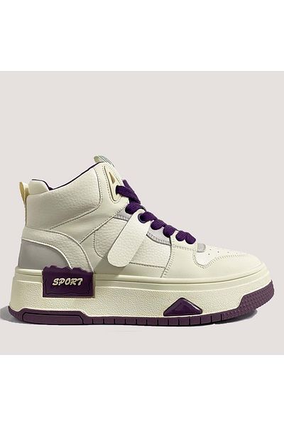 Guja 24k358-2 Pantofi casual pentru femei - violet-alb - 40