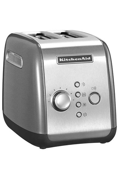 Kitchenaid محمصة خبز مزدوجة باللون الفضي 5kmt221ecu