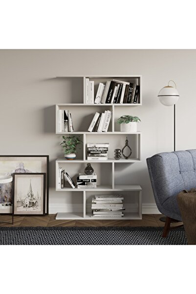 DECORMET Nilüfer Kitaplık Beyaz