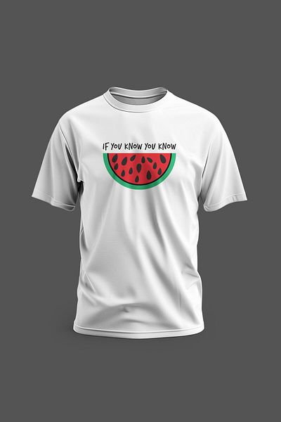 Zaytoon Unisex Digital Printed Short Sleeve Palestine - Watermelon S - 2xl T 300020
