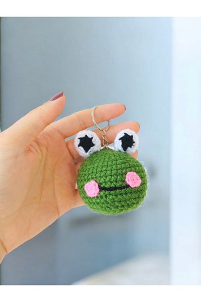 PERFECT Knitted Frog Keychain and Bag Ornament