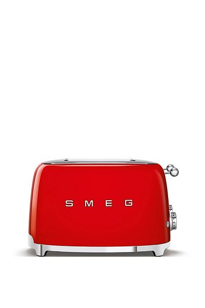 SMEG Tsf03rdeu Red Toaster 4 Slot