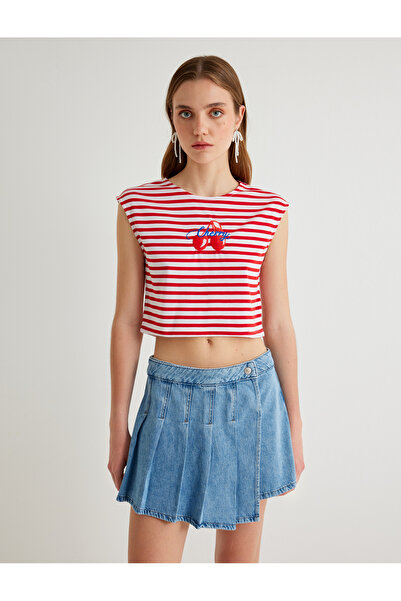 Koton X Tuba Unsual - Tricou imprimat cireșe