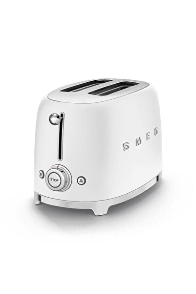 SMEG 50's Style Retro - Matte White 2X1 Toaster Tsf01Whmeu