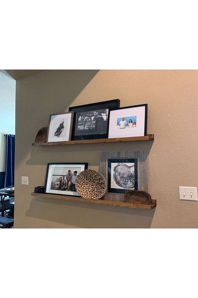 pinoxi 75cm Wooden Frame Shelf Wall Shelf 75 cm 2 Pieces