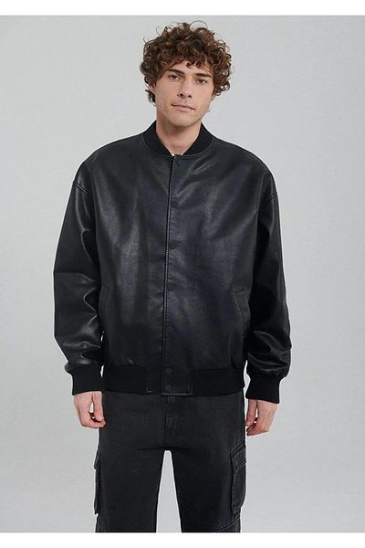 Mavi M0110317-71379 - Мъжко яке с принт Jet Black SS 91