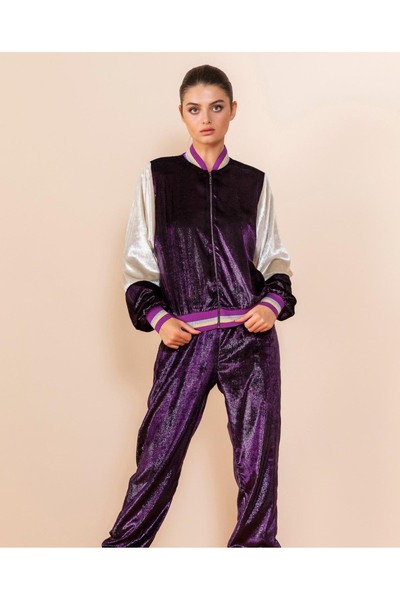 SERPİL Serpil Kadın Mor Pantolon 31161