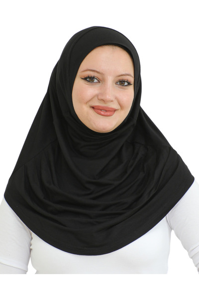 Modish Group Έτοιμο να φορεθεί Τουρμπάνι Μαλακό Σάλι Μαντήλι - Μαύρο