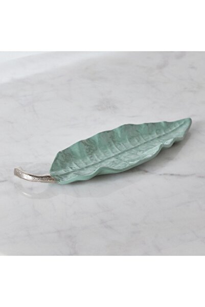 Home Box Splendid Leaf Shape Decorative Platter - 34x10.5x2 cm
