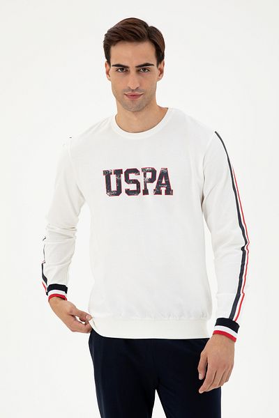 U.S. Polo Assn. Men's Cream Pajama Set 50301588 -Vr071
