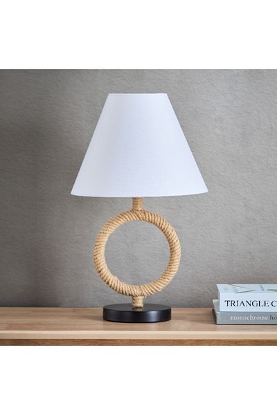 Home Box Marisha Abaca Rope Table Lamp - 35x35x48 cm