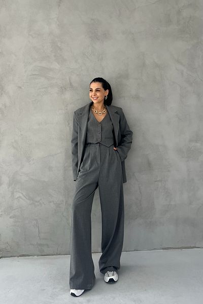 Seda Yalçın Atelier Anthracite Premium Triple Set