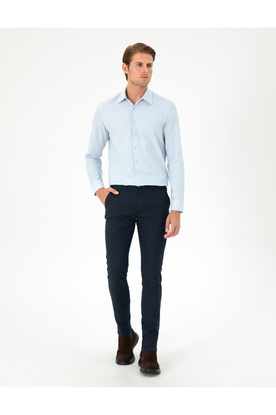 Pierre Cardin Açık Mavi Slim Fit Uzun Kollu Gömlek 50294732-VR003
