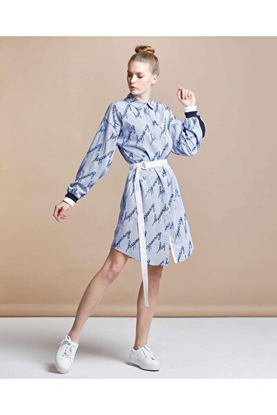 SERPİL Serpil Kadın Saks - Ekru Tunik 30503