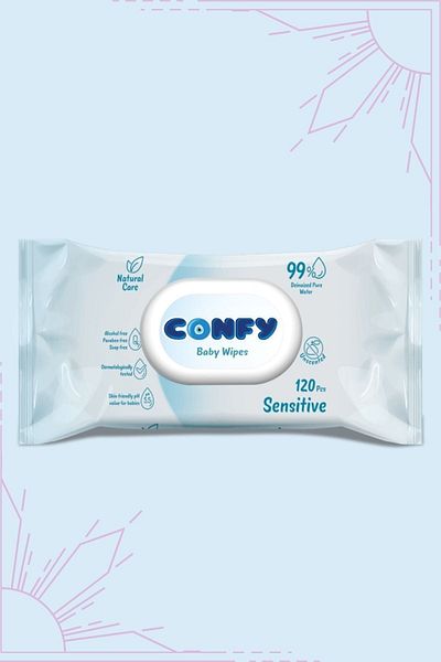 Confy Sensitive Special Wet Wipes for Babies 12x120 - 1140 Sheets
