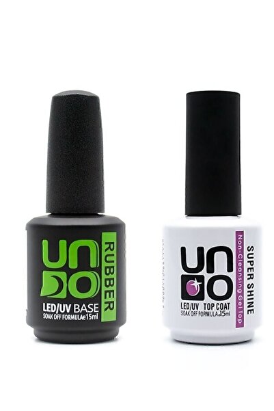 Genel Markalar Uno Top Coat Super Shine - Uno Rubber Base Coat 15ml