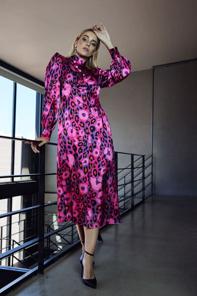 SERPİL Serpil Kadın Fuşya Elbise 37161