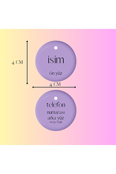 VenüsTakı Gezdirme Tasmasına Takılabilir Isme Özel Bulut Temalı Orta Büyük Irk Köpek Künyesi-isimliği